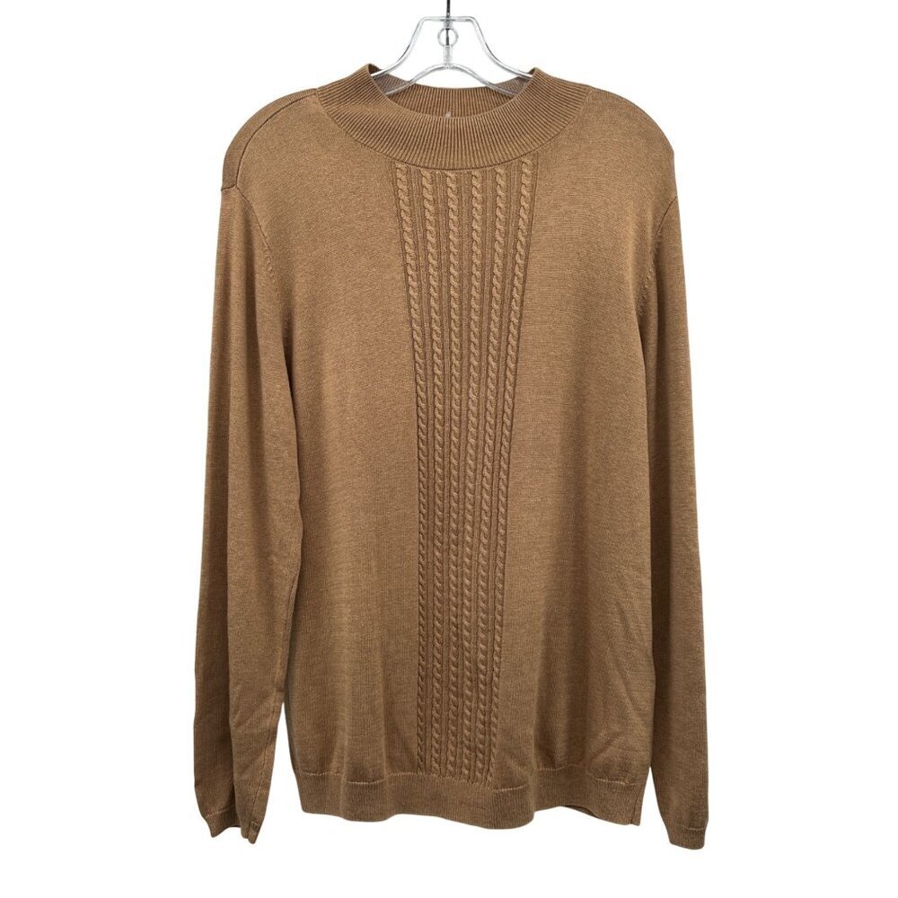 The TOG Shop Womens Lightweight Sweater Long Sleeve Tan Brown Size Large